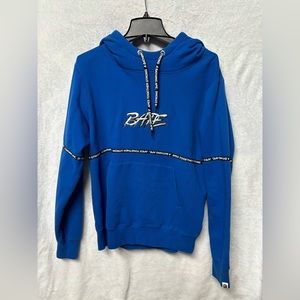 Men’s blue bape hoodie - size large